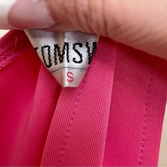 Tomswear Pink Peplum Dress Size Small NWOT - Picture 8 of 15